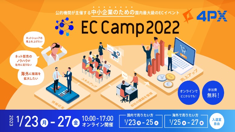 4PX EC Camp2022 に参加いたします。